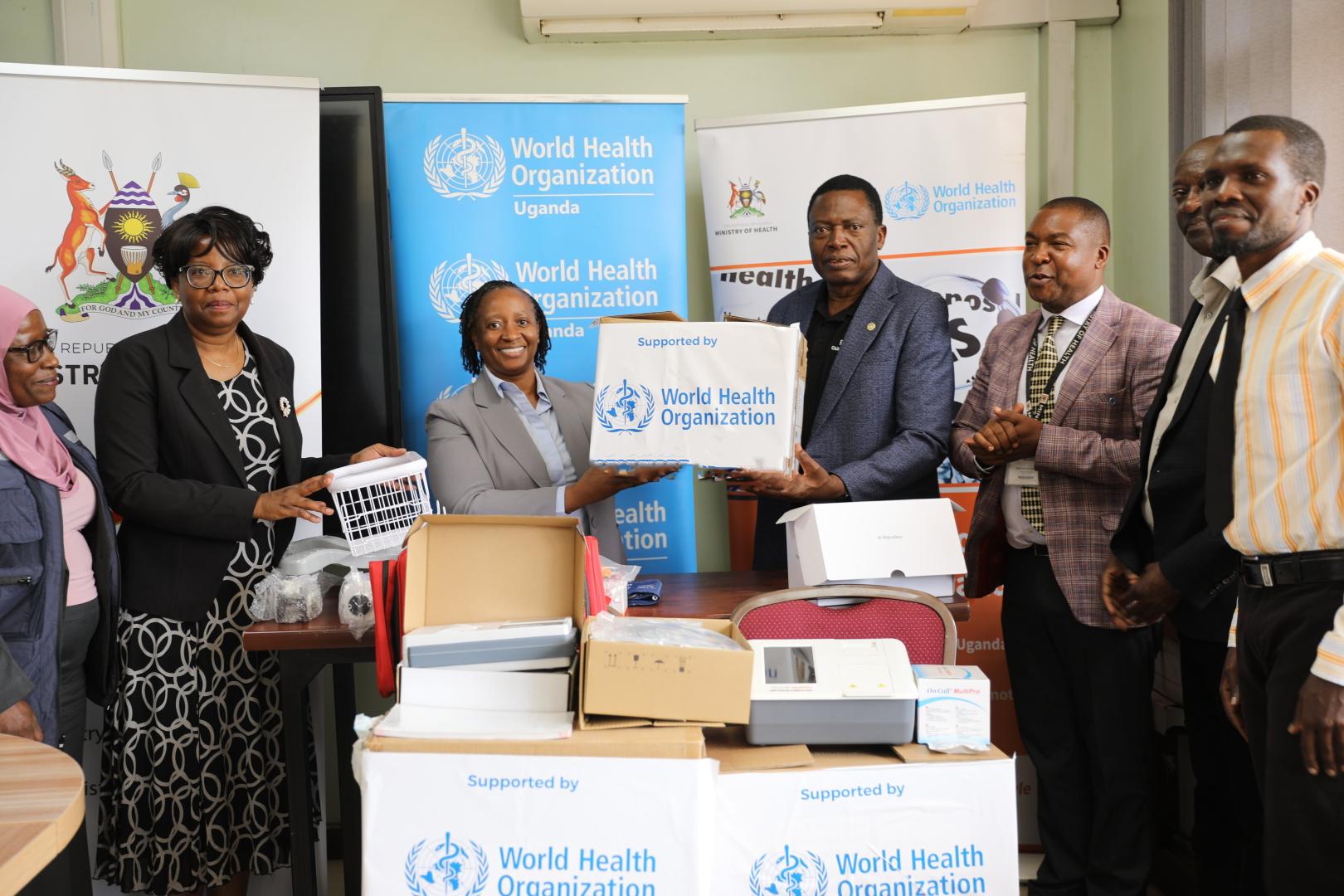 WHO Donates Life-Saving Medical Equipment to Uganda to Fight Diabetes and Hypertension